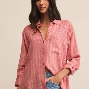 NWT - Z Supply Striped Button-Down Shirt